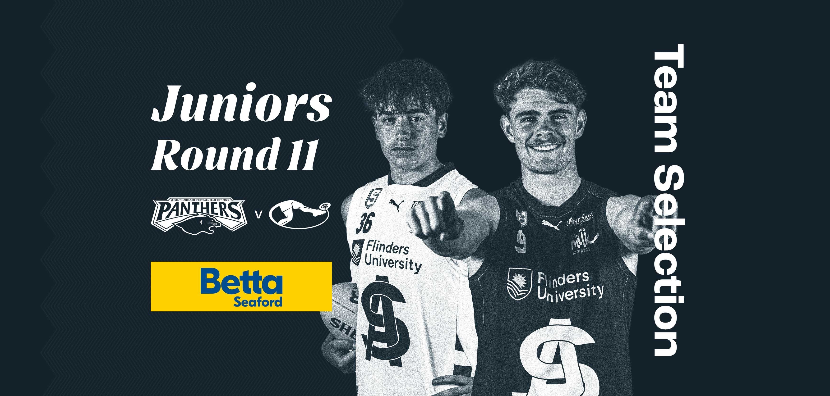 BETTA Team Selection: Juniors Round 11 v Norwood BETTA Team Selection: Juniors Round 11 v Norwood